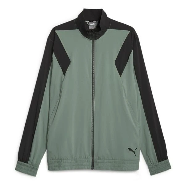 Puma Fit Full Zip Woven Jacket Eucalyptus-PUMA Black 3 Puma Fit Full Zip Woven Jacket Eucalyptus-PUMA Black