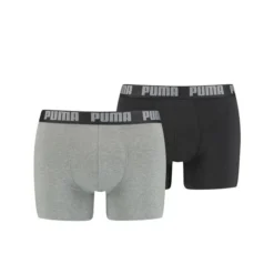 PUMA Boxer Shorts Basic 2-er Pack - Grau/Schwarz