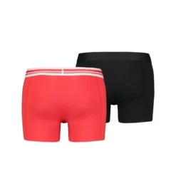 PUMA Boxer Shorts Logo 2-er Pack - Rot/Schwarz -HEXA KLEIDUNG SHOP 164f01f9a2c2