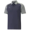 PUMA Polo TeamCUP Casuals - Blau/Grau -HEXA KLEIDUNG SHOP 1a657add373f
