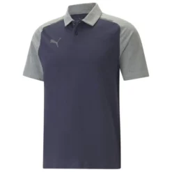 PUMA Polo TeamCUP Casuals - Blau/Grau