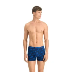 PUMA Boxer Shorts AOP 2-er Pack - Blau/Navy -HEXA KLEIDUNG SHOP 26ffea9e182c