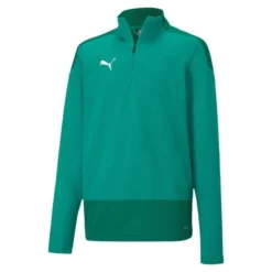 PUMA Trainingsshirt TeamGOAL 23 1/4 Reißverschluss - Grün/Grün Kinder