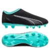 PUMA Ultra Match + Laceless FG/AG Eclipse - Schwarz/Weiß/Türkis Kinder -HEXA KLEIDUNG SHOP 2f212295ace9