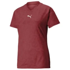 PUMA Training T-Shirt SHE MOVES THE GAME - Rot Damen