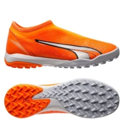 PUMA Ultra Match + Mid Laceless TT Supercharge - Orange/Weiß/Blau