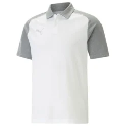 PUMA Polo TeamCUP Casuals - Weiß/Grau