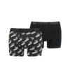 PUMA Boxer Shorts AOP 2-er Pack - Schwarz/Weiß -HEXA KLEIDUNG SHOP 413a3c7c9d97