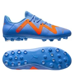 PUMA Future Play MG Supercharge - Blau/Weiß/Orange Kinder
