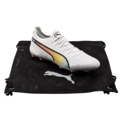 PUMA King Ultimate FG/AG Icon - Weiß/Schwarz/Pele Yellow/Rickie Orange LIMITED EDITION -HEXA KLEIDUNG SHOP 52ea0864364f