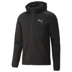 PUMA Hoodie Evostripe Full Zip - Schwarz/Weiß