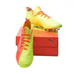 PUMA One 20.1 FG/AG Rise - Energy Peach/Gelb/Silber -HEXA KLEIDUNG SHOP 61ab4f4e4834