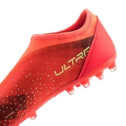 PUMA Ultra Match + Laceless MG Fearless - Rot/Grün/Schwarz Kinder -HEXA KLEIDUNG SHOP 622f2d6f13c1