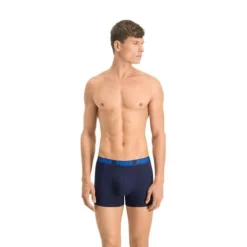 PUMA Boxer Shorts AOP 2-er Pack - Blau/Navy -HEXA KLEIDUNG SHOP 6c3cec37f598