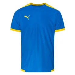 PUMA Training T-Shirt TeamLIGA - Electric Blue Lemonade/Gelb