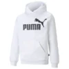PUMA Hoodie Essentials Big Logo - Grau/Schwarz Kinder