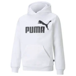 PUMA Hoodie Essentials Big Logo - Grau/Schwarz Kinder