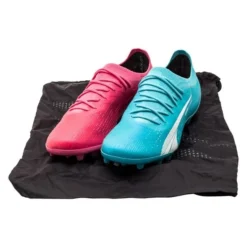PUMA Ultra Ultimate MG Tricks - Hero Blue/Weiß/Sunset Pink LIMITED EDITION -HEXA KLEIDUNG SHOP 728762f022f1
