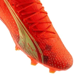 PUMA Ultra Ultimate FG/AG Fearless - Rot/Grün/Schwarz -HEXA KLEIDUNG SHOP 78dd4c188ac9