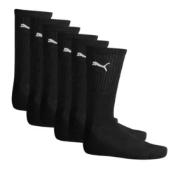 PUMA Socken Crew Sport 6-er Pack - Schwarz/Weiß