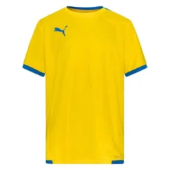 PUMA Training T-Shirt TeamLIGA - Gelb/Electric Blue Lemonade Kinder