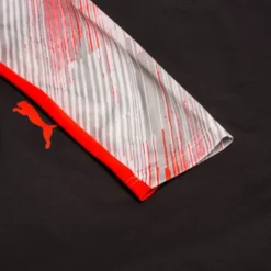 PUMA Trainingsshirt IndividualCUP 1/4 Reißverschluss Spectra - Asphalt/Rot -HEXA KLEIDUNG SHOP 96d8111fe7fa