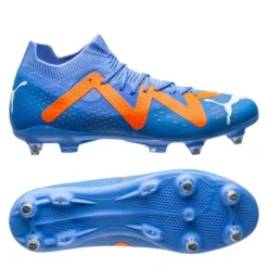 PUMA Future Match SG Supercharge - Blau/Weiß/Orange