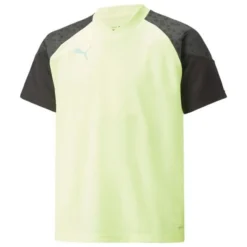 PUMA Training T-Shirt IndividualCUP - Fast Yellow/Schwarz Kinder