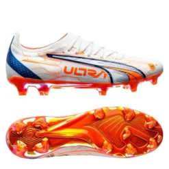 PUMA Ultra Ultimate FG/AG Astronaut - Weiß/Orange/Blazing Blue LIMITED EDITION