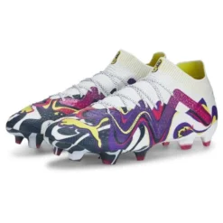 HEXA KLEIDUNG SHOP 21 PUMA Future Ultimate FG/AG Creativity - Weiß/Team Violet/Fluro Yellow LIMITED EDITION