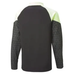 PUMA Trainingsshirt IndividualCUP 1/4 Reißverschluss - Schwarz/Grün Kinder -HEXA KLEIDUNG SHOP b3a119c4e32d