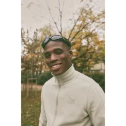 PUMA Jacke Track T7 - Pebble Gray -HEXA KLEIDUNG SHOP b89668f2616c