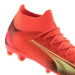 PUMA Ultra Pro FG/AG Fearless - Rot/Grün/Schwarz Kinder -HEXA KLEIDUNG SHOP b9b8593ddb23