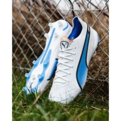 PUMA King Ultimate FG/AG Supercharge - Weiß/Schwarz/Blau/Orange -HEXA KLEIDUNG SHOP bafd8ac36a8b