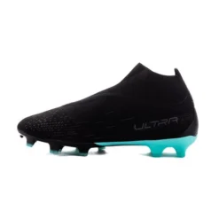 PUMA Ultra Match + Laceless FG/AG Eclipse - Schwarz/Weiß/Türkis -HEXA KLEIDUNG SHOP c07127b990ac
