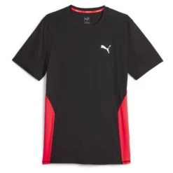PUMA Lauf T-Shirt Run Favorite - Schwarz/Rot