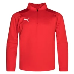 PUMA Trainingsshirt LIGA 1/4 Reißverschluss - Rot/Weiß Kinder
