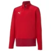 PUMA Trainingsshirt TeamGOAL 23 1/4 Reißverschluss - Rot/Rot Kinder -HEXA KLEIDUNG SHOP d81c0311cf68