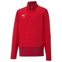 PUMA Trainingsshirt TeamGOAL 23 1/4 Reißverschluss - Rot/Rot Kinder