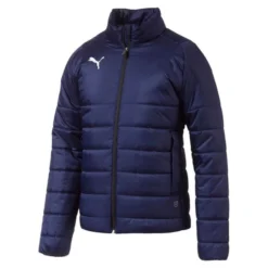 PUMA Winterjacke Daunenjacke LIGA Casuals - Navy/Weiß Kinder