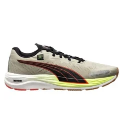 PUMA Laufschuhe Velocity Nitro 2 First Mile - Pebble Gray/Firelight/Schwarz