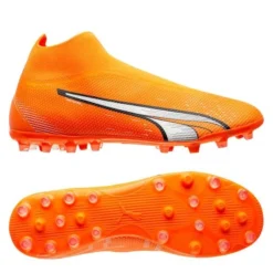 PUMA Ultra Match + Laceless MG Supercharge - Orange/Weiß/Blau