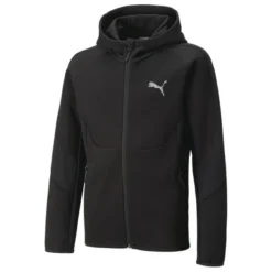 PUMA Hoodie Evostripe FZ - Schwarz Kinder