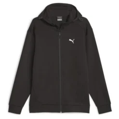 PUMA Hoodie Full Zip - Schwarz/Weiß