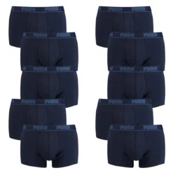 12 Er Pack Puma Short Boxer Boxershorts Men Pant Unterwäsche Kurz NAVY