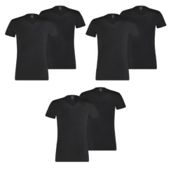 6 Er Pack Puma Basic V Neck T-Shirt Men Herren Unterhemd V-Ausschnitt