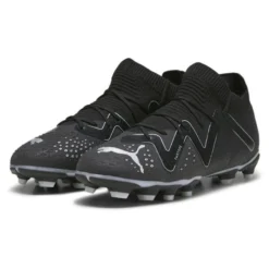 PUMA Future Pro FG/AG Eclipse - Schwarz/Silber Kinder
