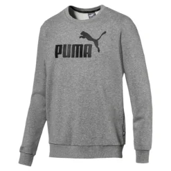 PUMA Essentials Crew Sweat TR Big Logo Herren Sweatshirt Grau 851750 03