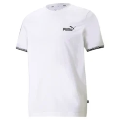 PUMA Herren Amplified Tee T-Shirt Weiss 580426 02 Übergrößen - 4XL
