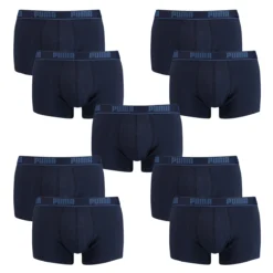 10 Er Pack Puma Short Boxer Boxershorts Men Pant Unterwäsche Kurz NAVY